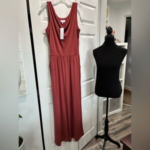 Gilli Sleeveless Maxi Dress in Deep Rust